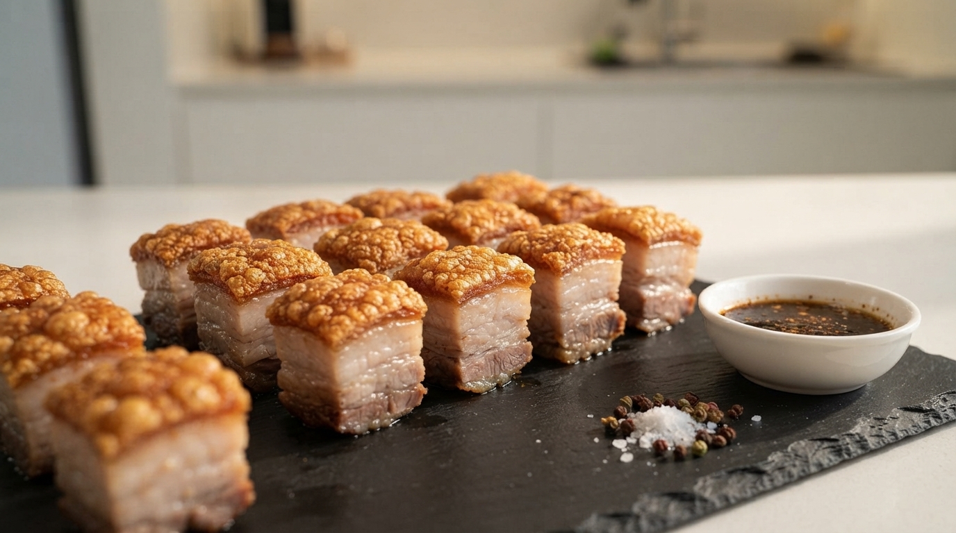 Poitrine de Porc Rôtie Croustillante à la Cantonaise au Air Fryer