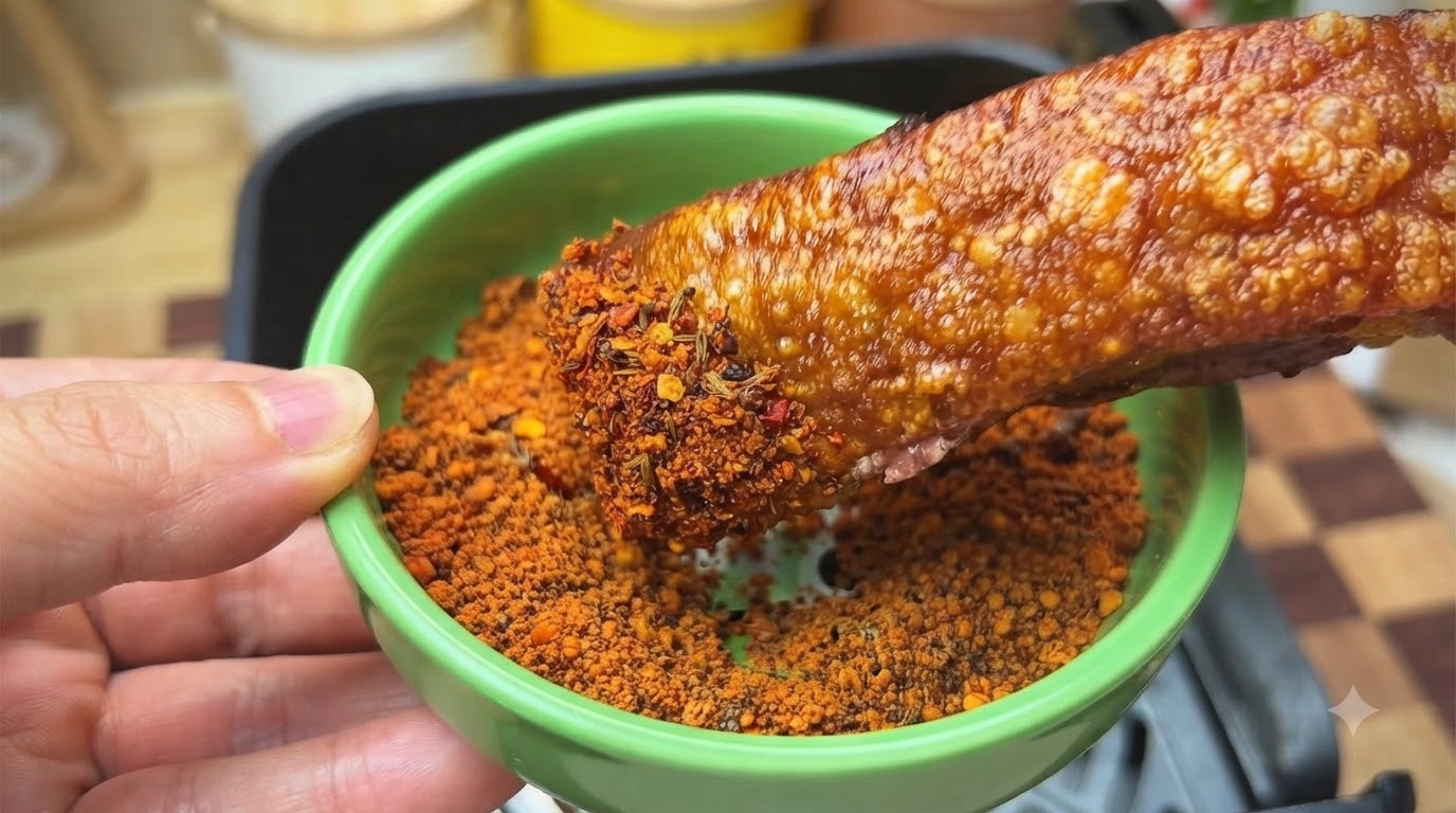 Poitrine de Porc Croustillante à la Friteuse sans Huile