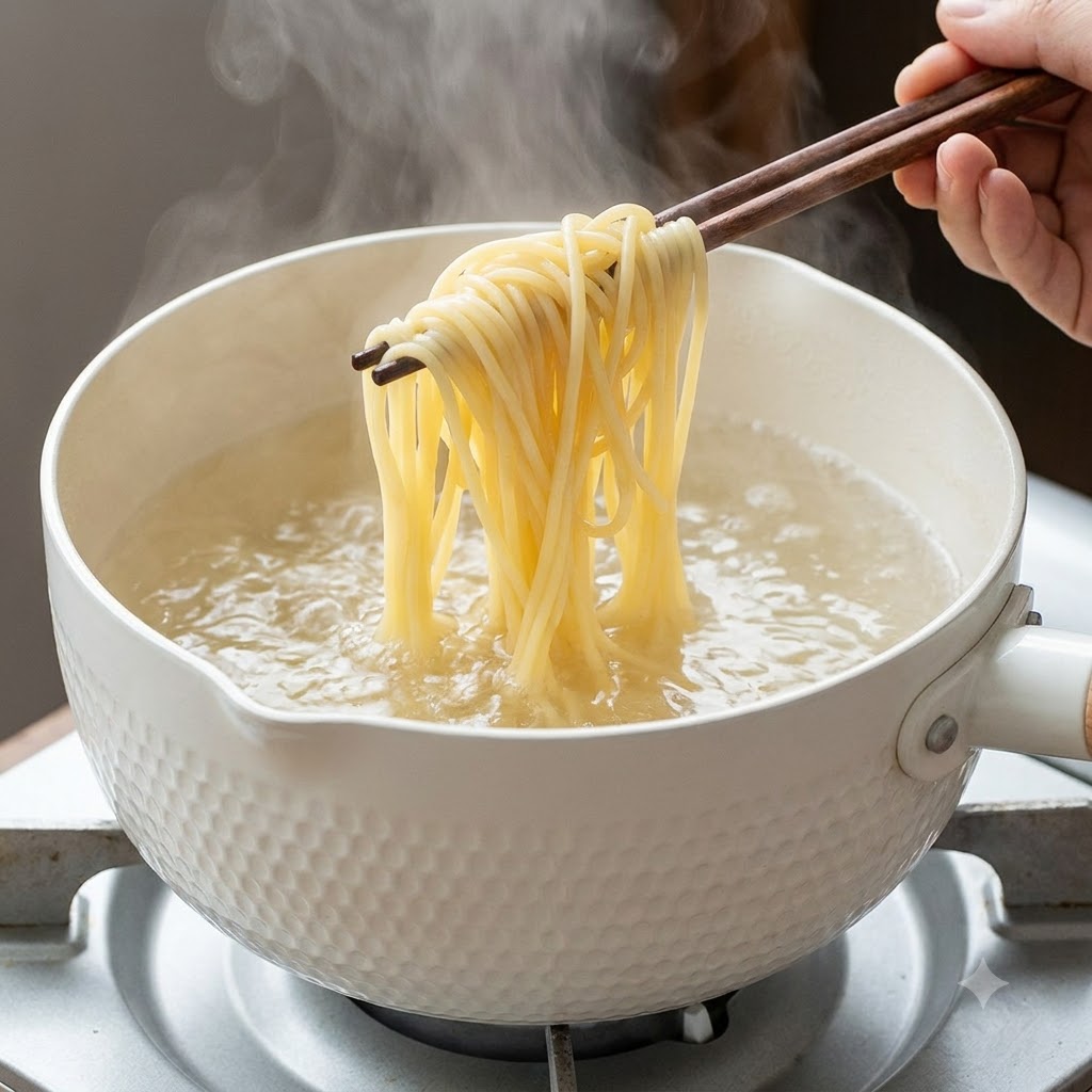 De lhuile de cuisson versée dans une poêle chaude avec de la vapeur sélevant du brûleur.