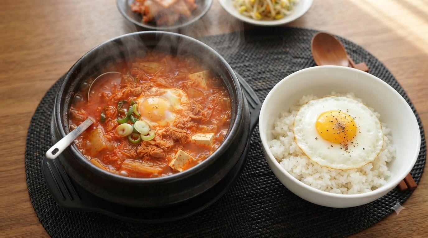 Soupe Coréenne Classique au Kimchi et au Thon (Tuna Kimchi Jjigae)