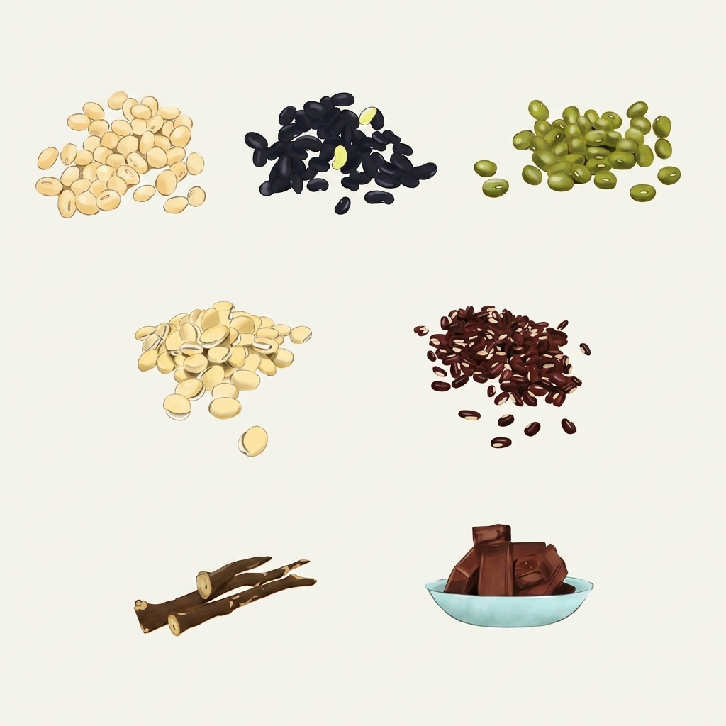 Un assortiment préemballé de cinq types de haricots versé dun sachet en plastique dans un bol de mélange.
