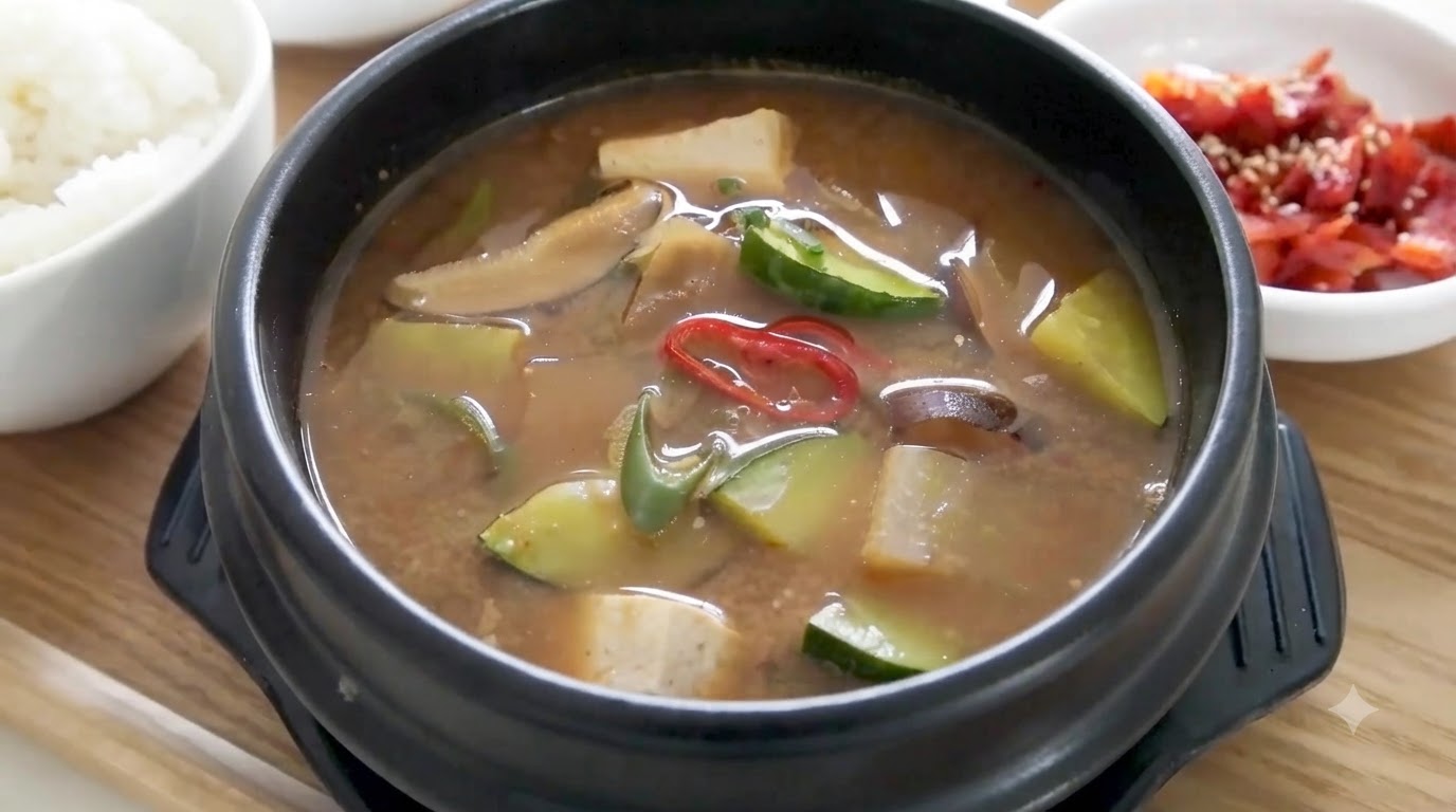 Doenjang Jjigae Authentique (Ragoût Coréen à la Pâte de Soja)