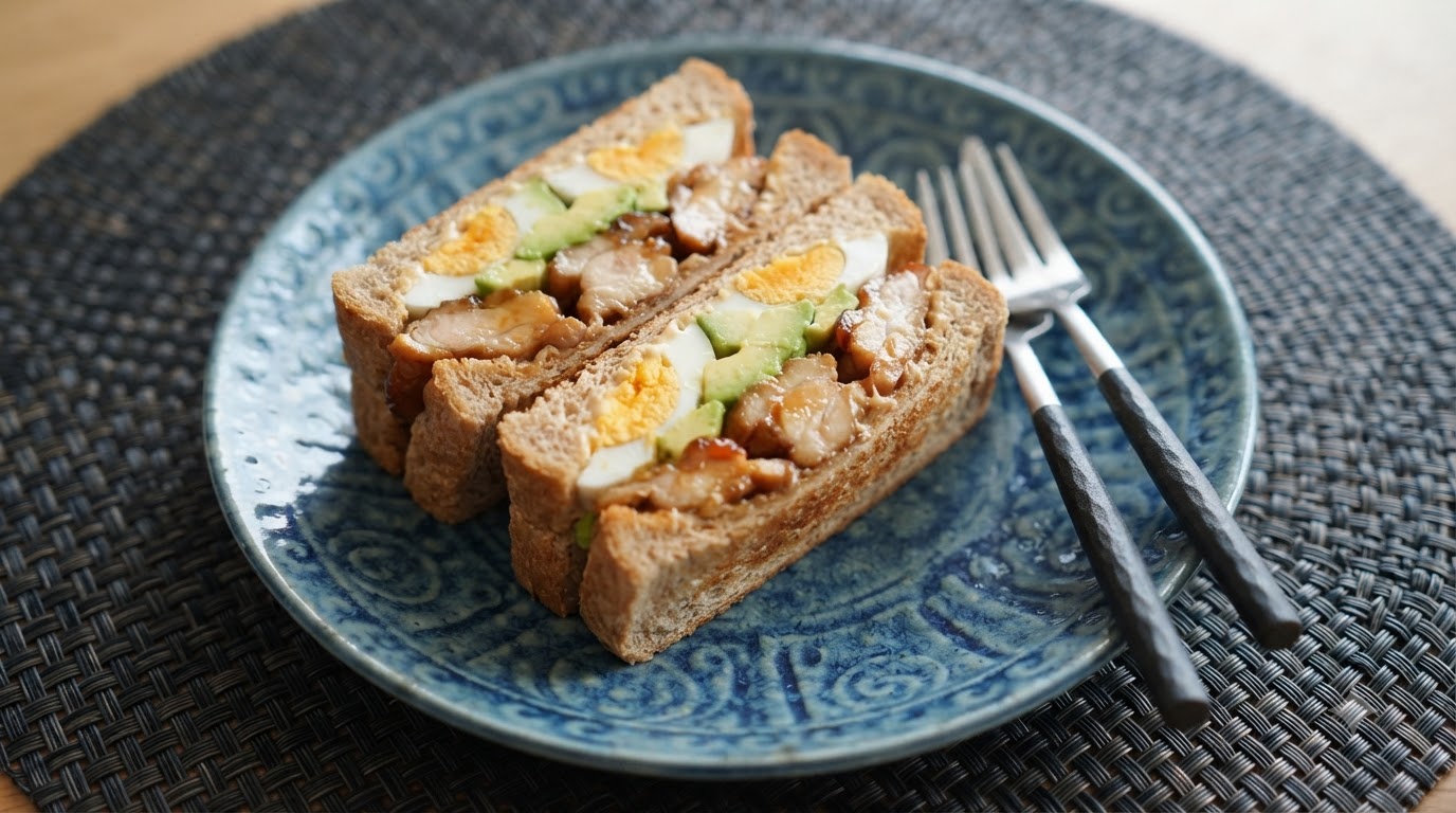 Le Sandwich Ultime au Poulet Teriyaki, Avocat et Œuf