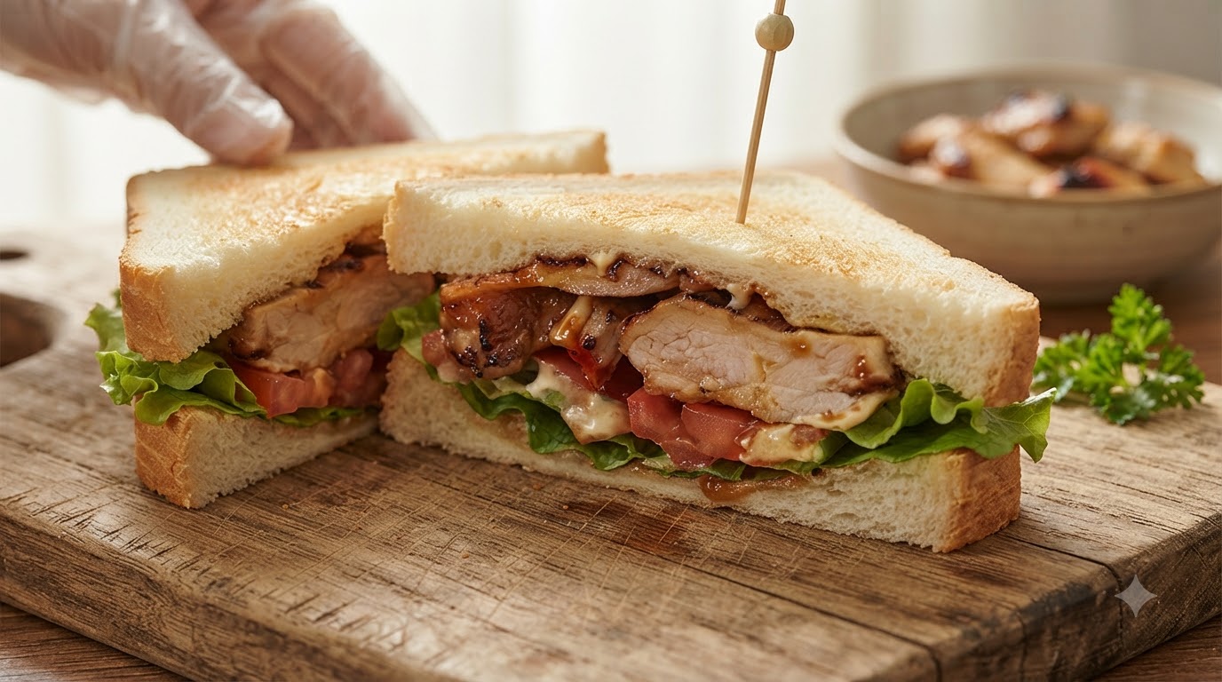 Sandwich Classique au Poulet Teriyaki