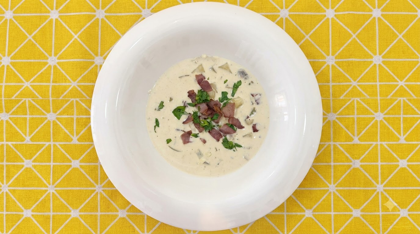Chowder de palourdes crémeux à la nouvelle-Angleterre