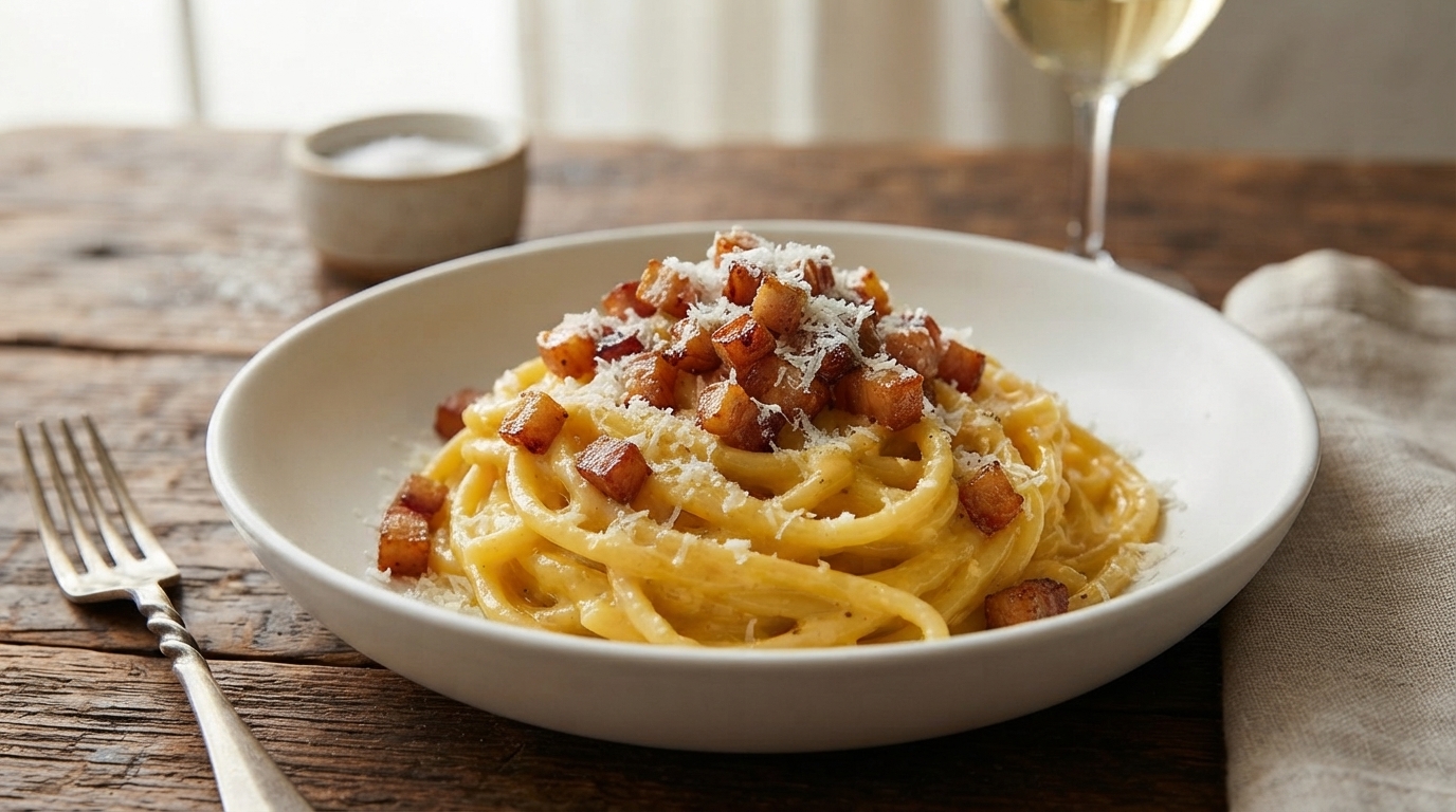 Spaghetti Carbonara Maison Authentique