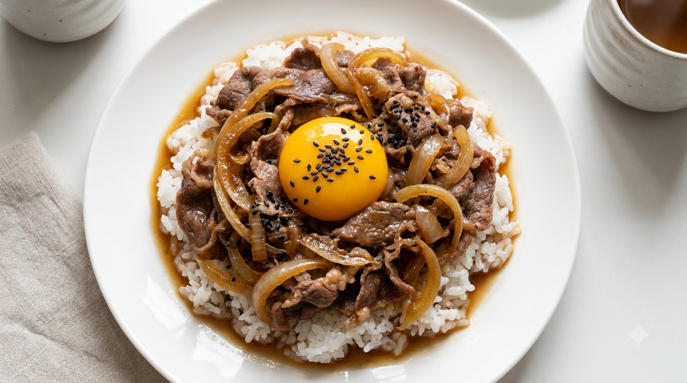 Bol de Bœuf Japonais Façon Yoshinoya (Gyudon)