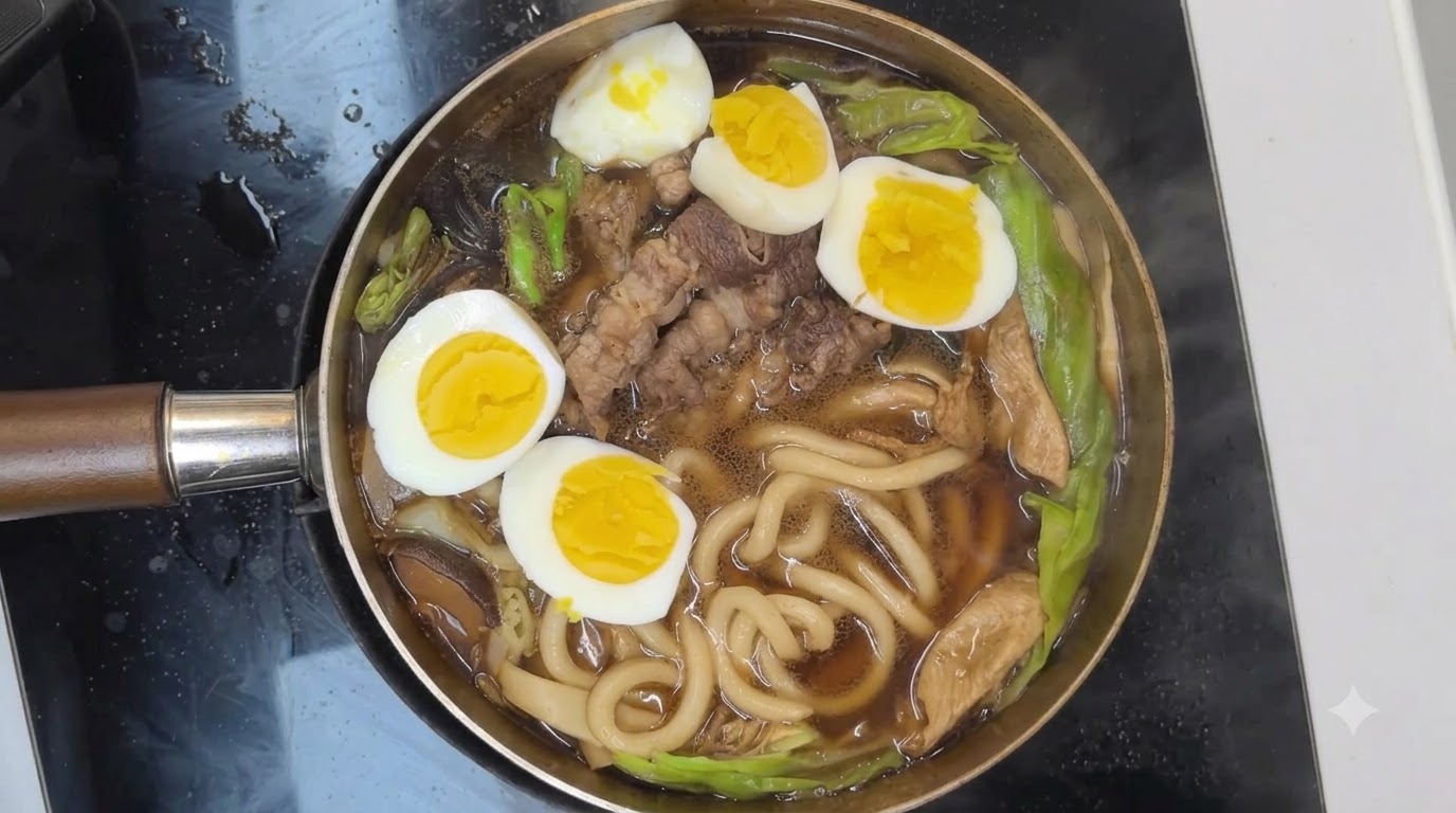 Sukiyaki Udon Faible en Sucre