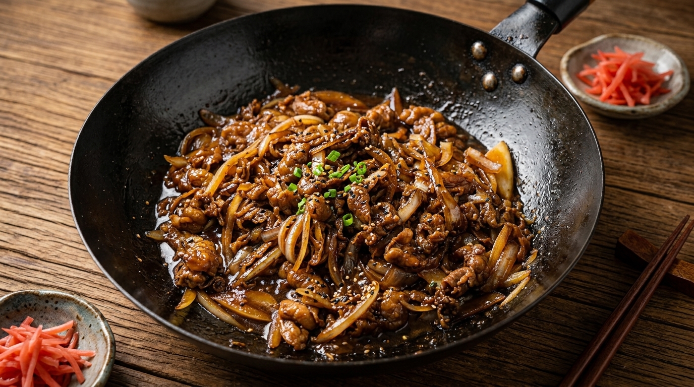 Bol de Riz au Bœuf à la Japonaise (Gyudon)