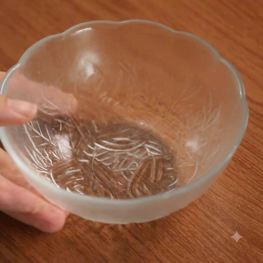 De la sauce soja claire mesurée et versée dans un bol mélangeur en verre.