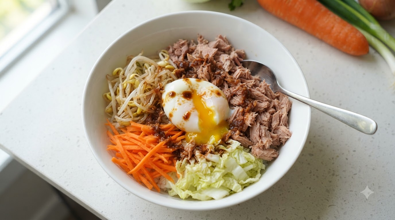 Bol de riz coréen au thon facile (Tuna Dupbap)