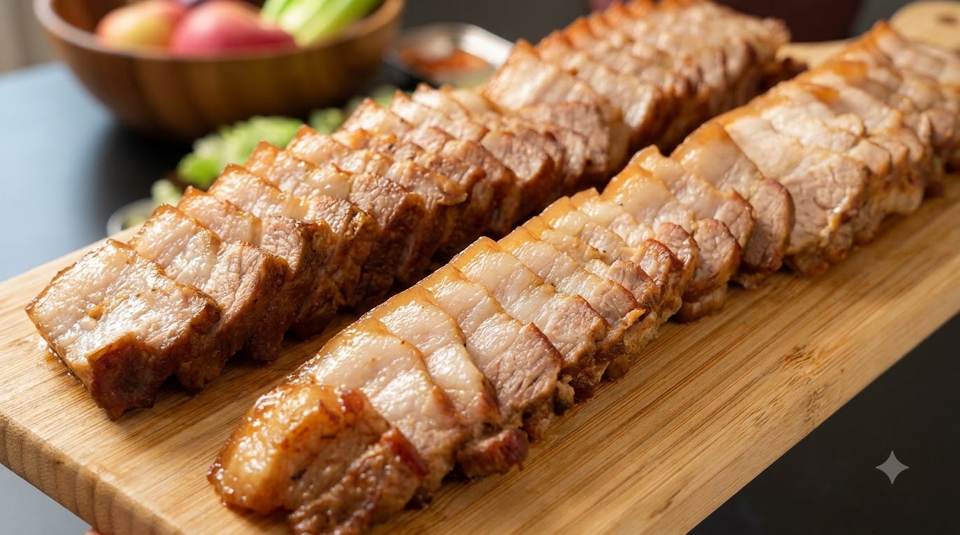 Bossam de poitrine de porc sans eau coréen