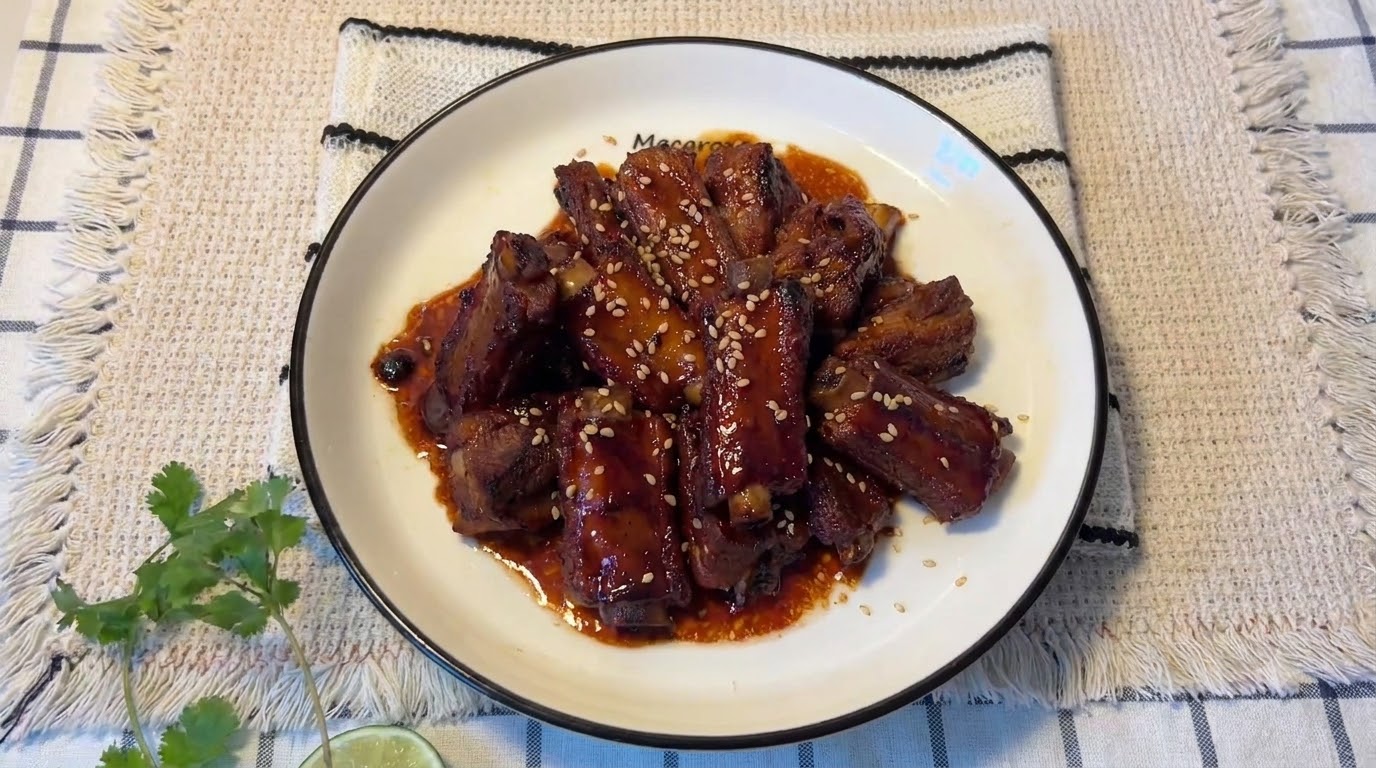 Travers de Porc Caramélisés au Miel
