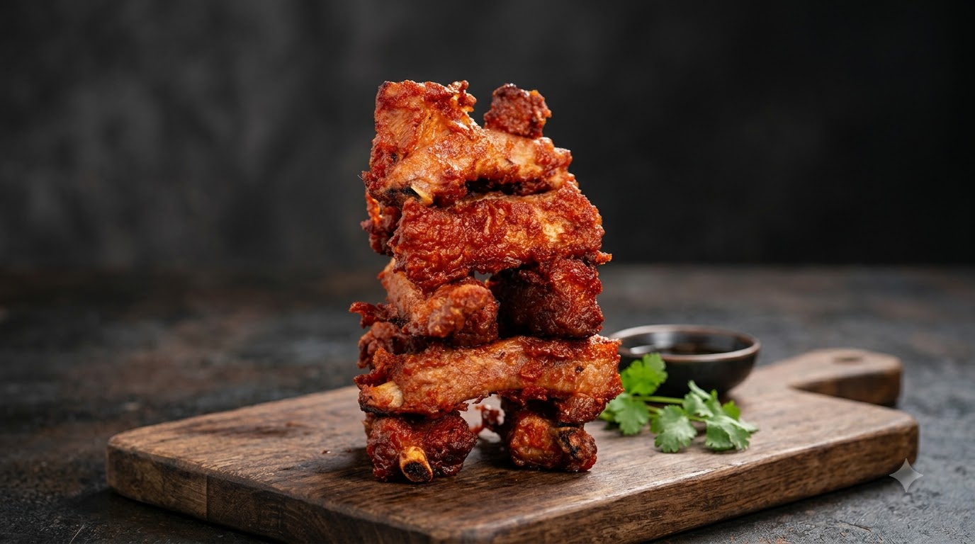 Travers de Porc Frits au Nam Rủ