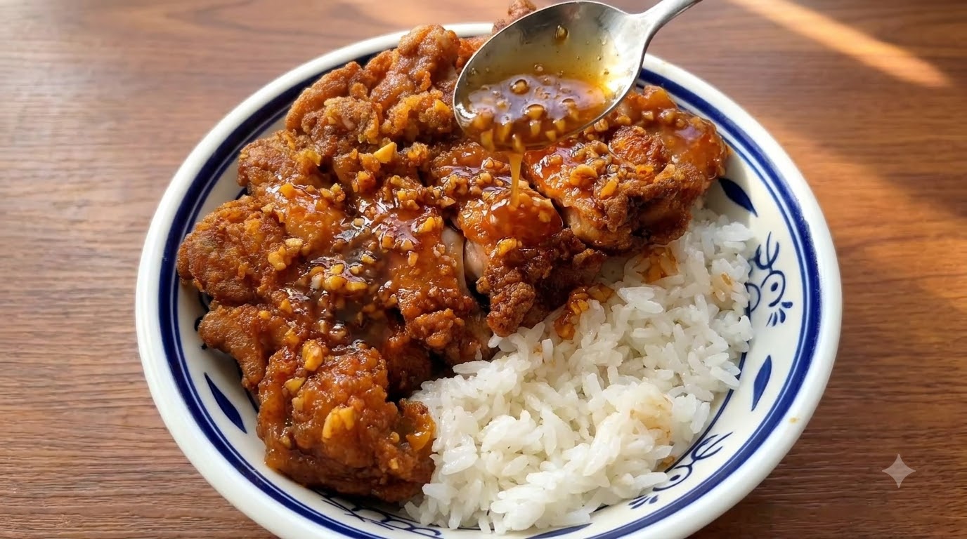 Bol de Riz au Poulet Croustillant au Miel